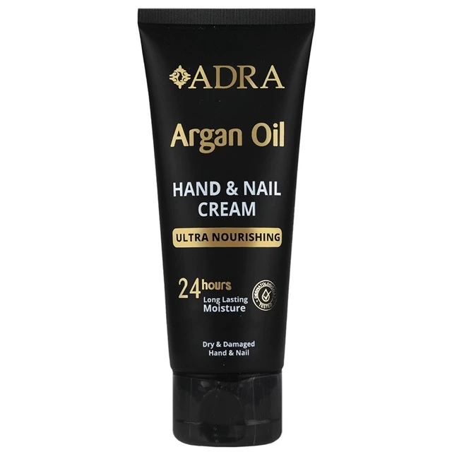 کرم مرطوب کننده دست و ناخن آدرا مدل Argan مناسب انواع پوست حجم 75 میلی لیتر نمای ۲