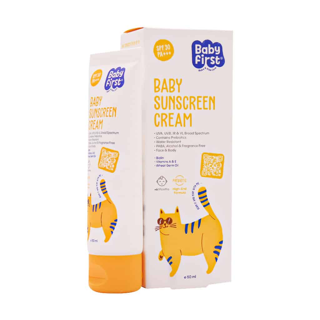 کرم ضد آفتاب کودکان SPF30 بیبی فرست ۵۰ میلی لیتر