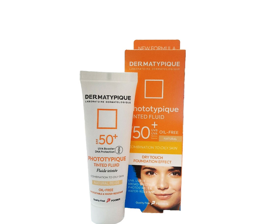 فلوئید ضد آفتاب رنگی پوست مختلط و چرب +SPF50 درماتیپیک