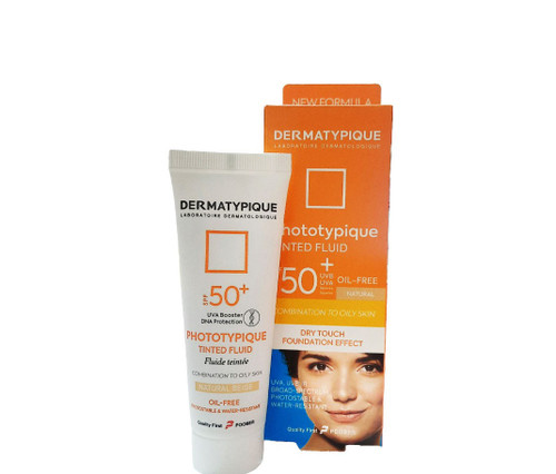 فلوئید ضد آفتاب رنگی پوست مختلط و چرب +SPF50 درماتیپیک